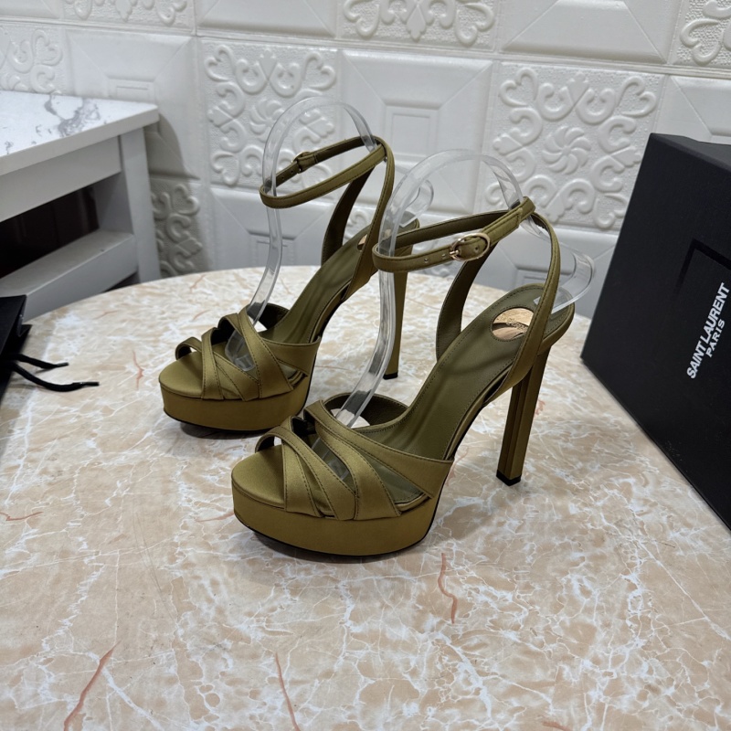Женские босоножки на высоком каблуке Saint Laurent