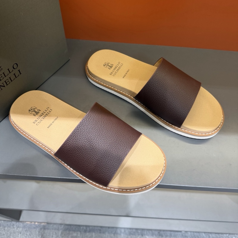 Мужские кожаные сандалии Brunello Cucinelli
