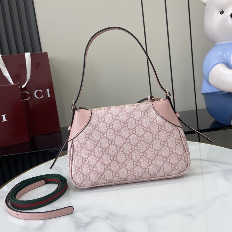 Сумка Gucci розовая с принтом