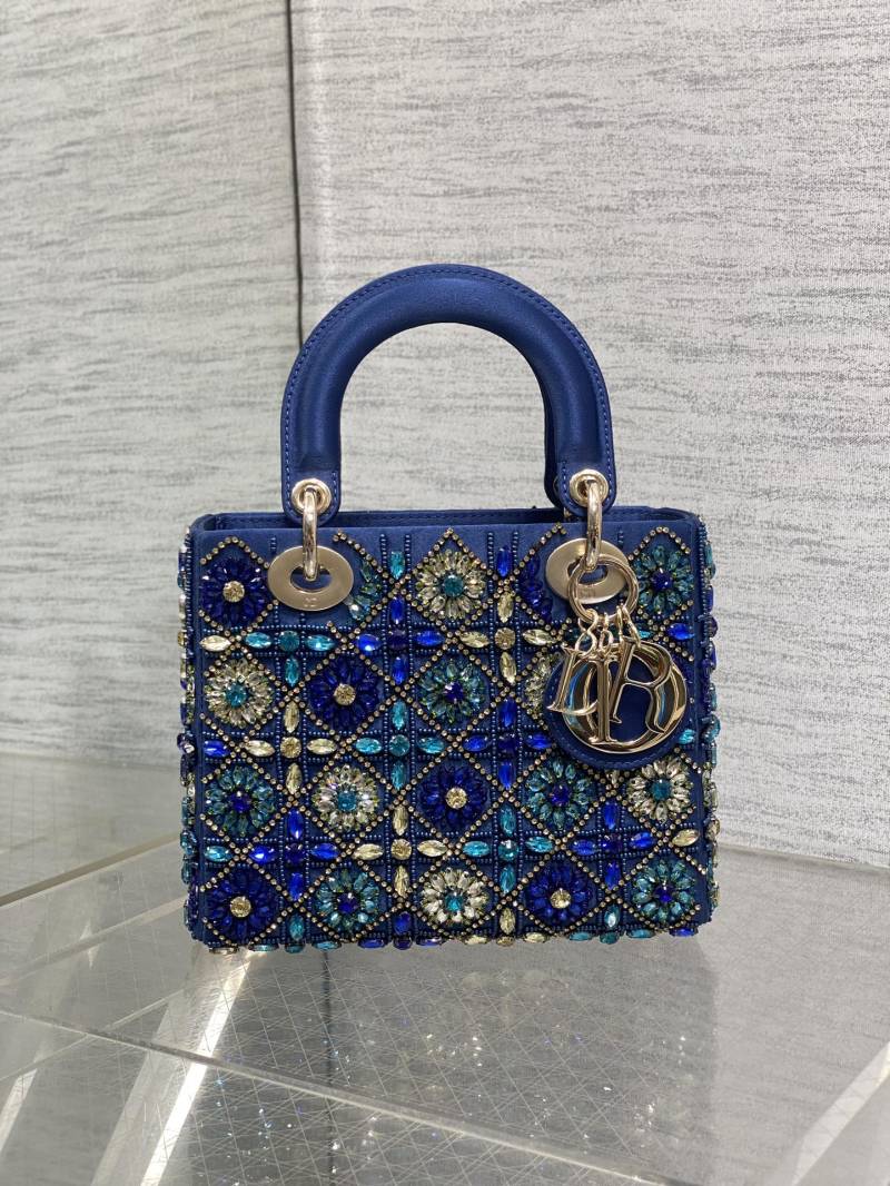 Сумка Dior Lady Dior с кристаллами