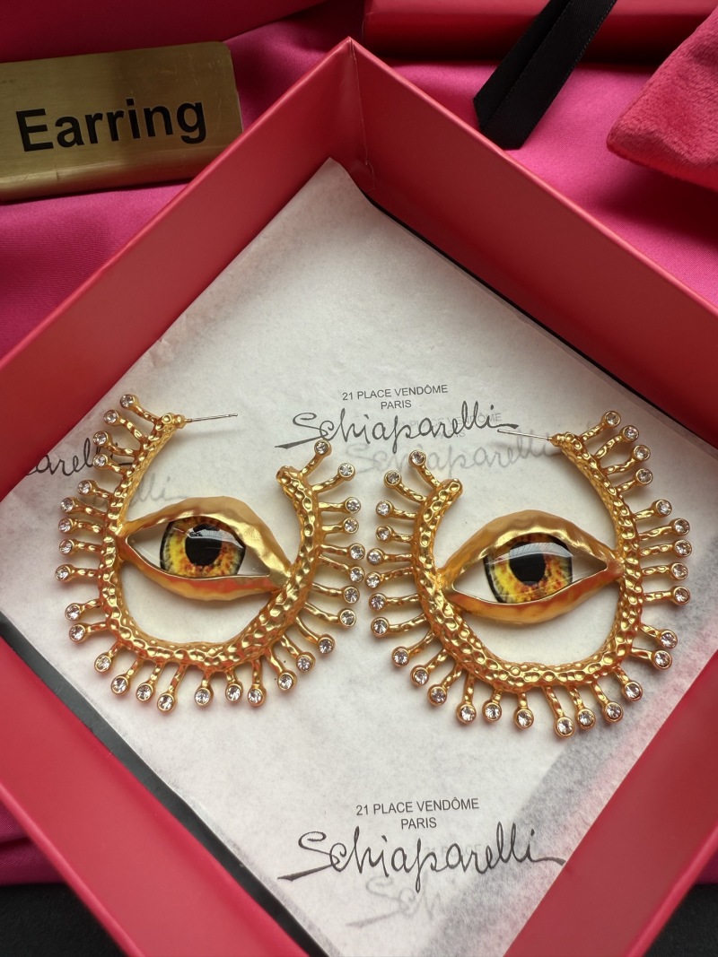 Серьги в форме глаз Schiaparelli