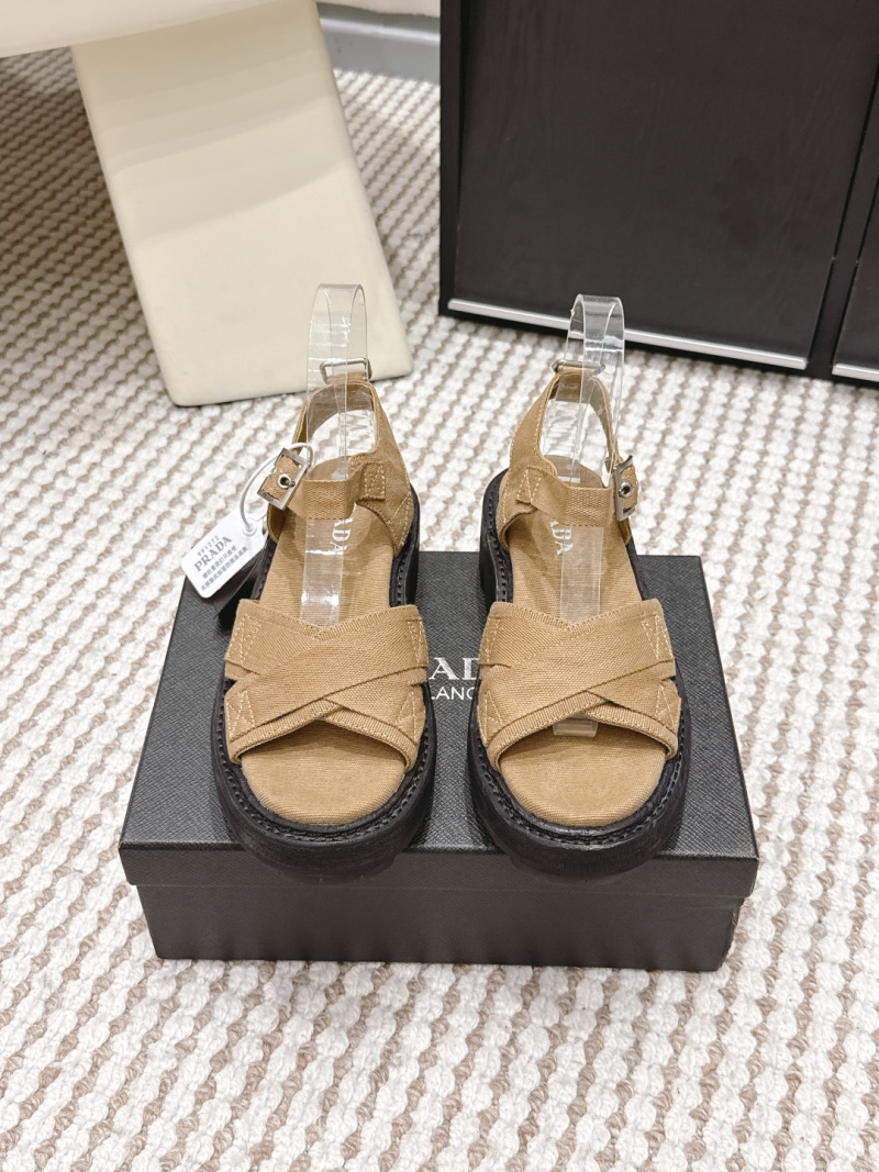 Женские сандалии Prada на платформе