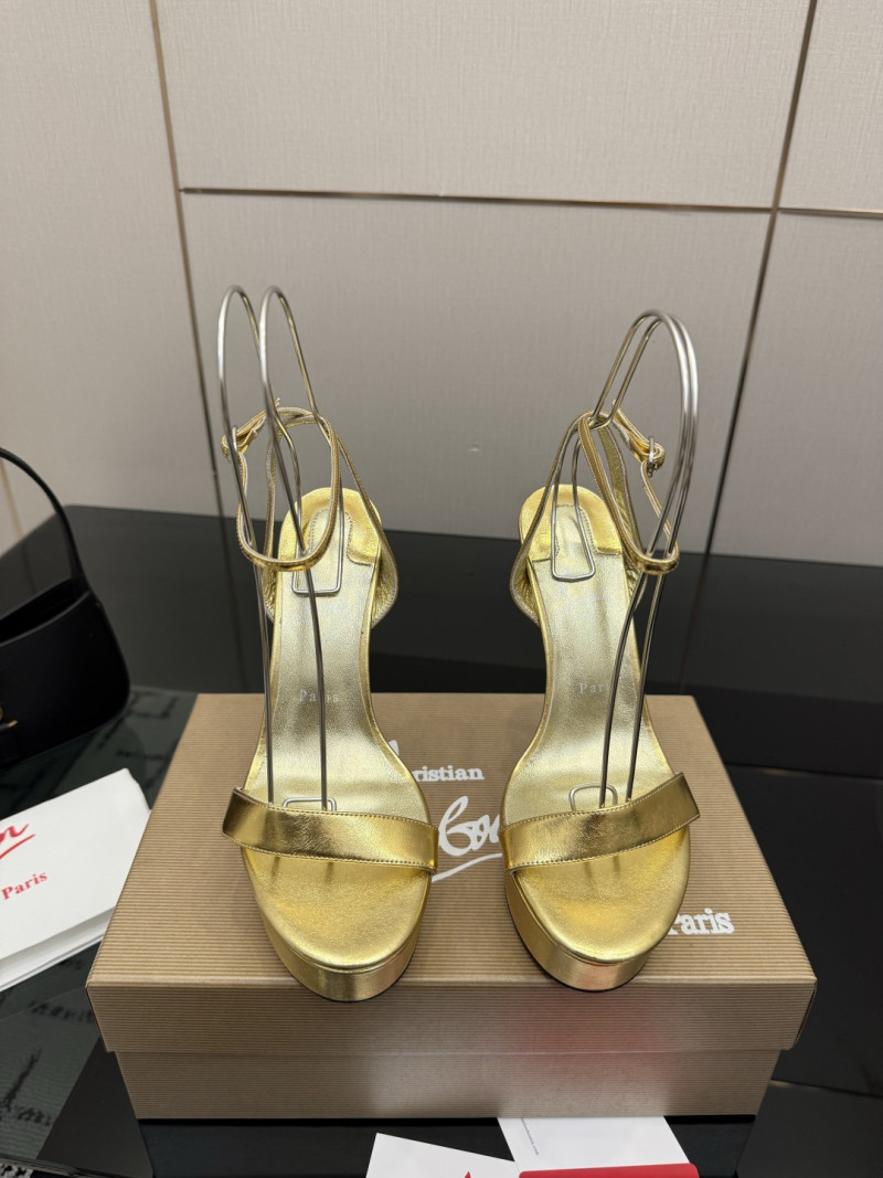 Туфли женские Christian Louboutin золотые