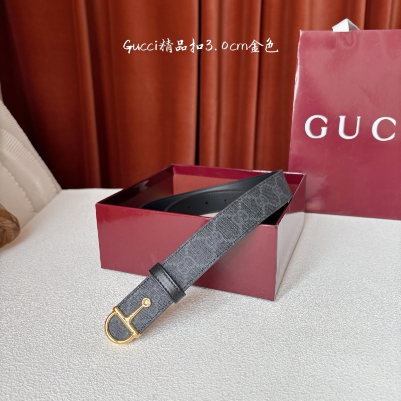Ремень Gucci с металлическим прямым