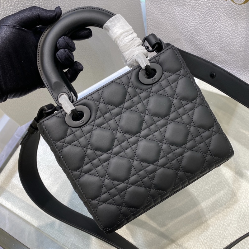 Сумка Lady Dior черная матовая
