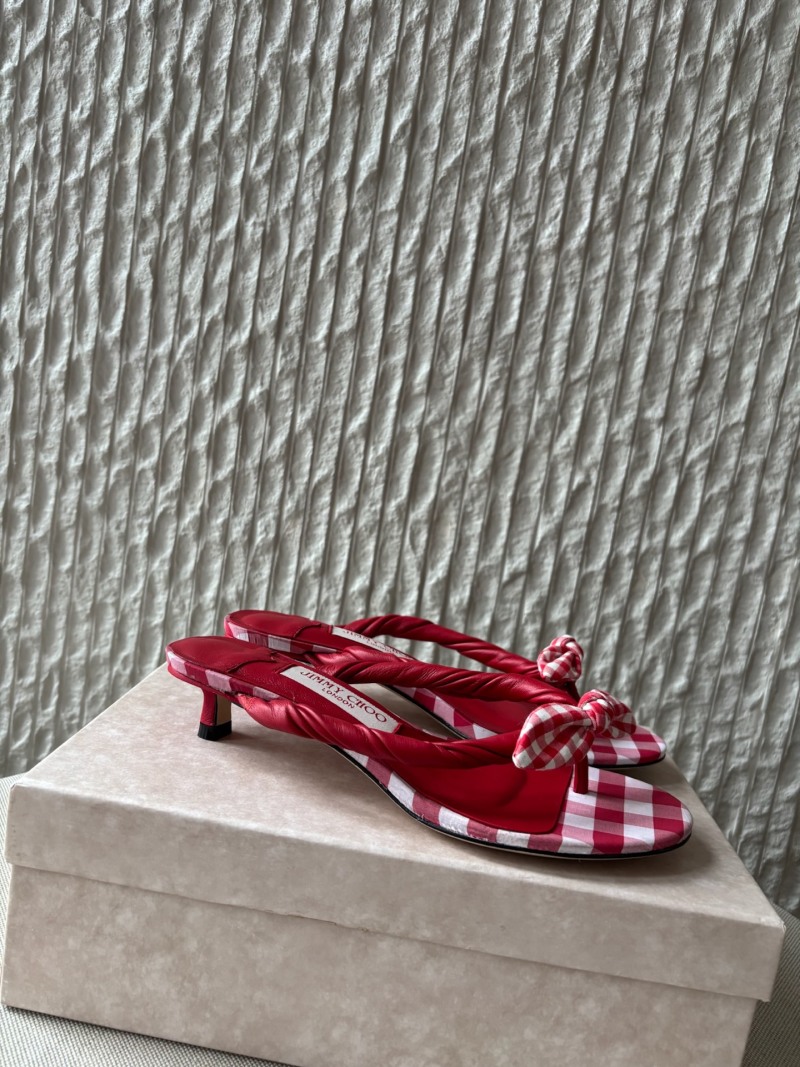 Босоножки Jimmy Choo летние красные