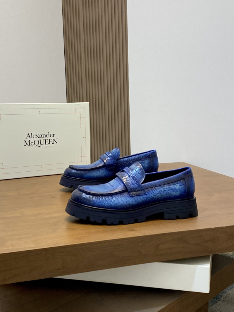 Мужские лоферы Maison Margiela с эффектом крокодила