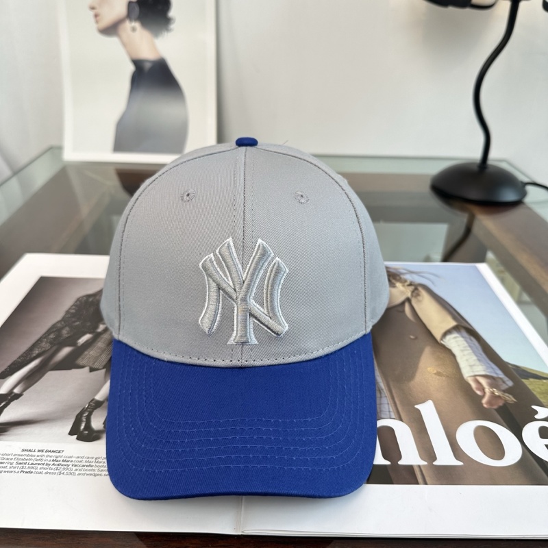 Кепка бейсбольная MLB NY Yankees серо-синяя