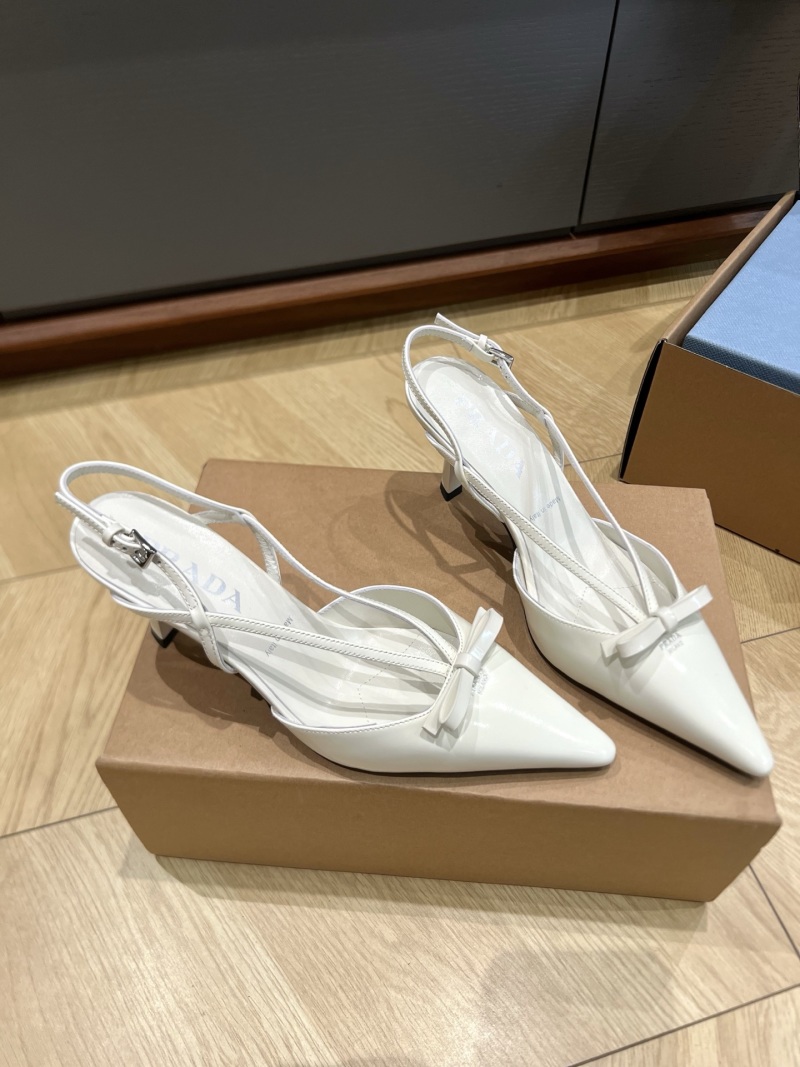 Женские туфли Prada на высоком каблуке