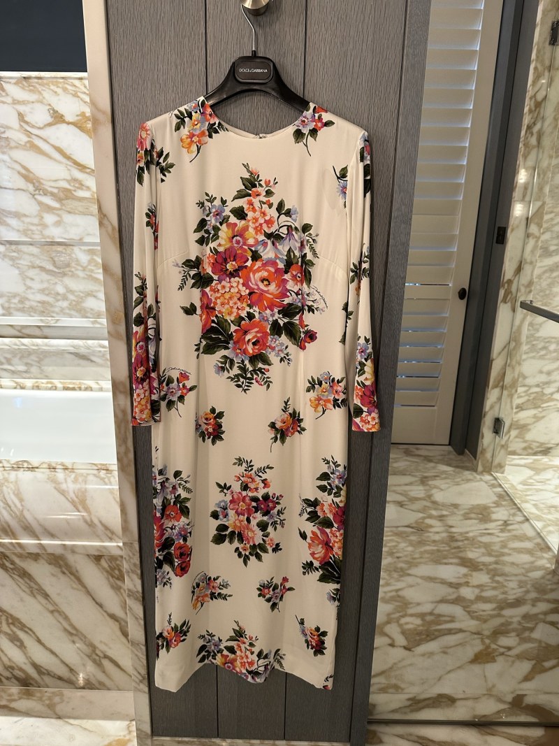 Повседневное платье с цветочным принтом Dolce & Gabbana