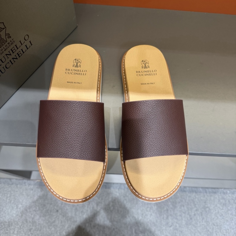 Мужские кожаные сандалии Brunello Cucinelli