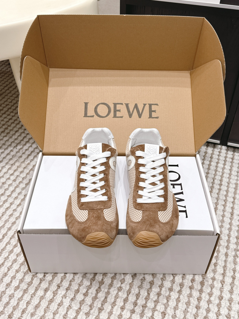 Кеды Loewe Ballet Runner 2.0 с замшей и сеткой