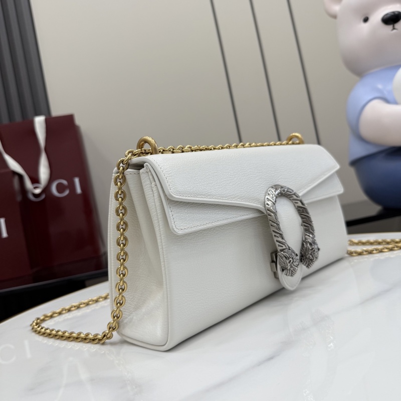 Сумка Gucci Dionysus белая с цепью