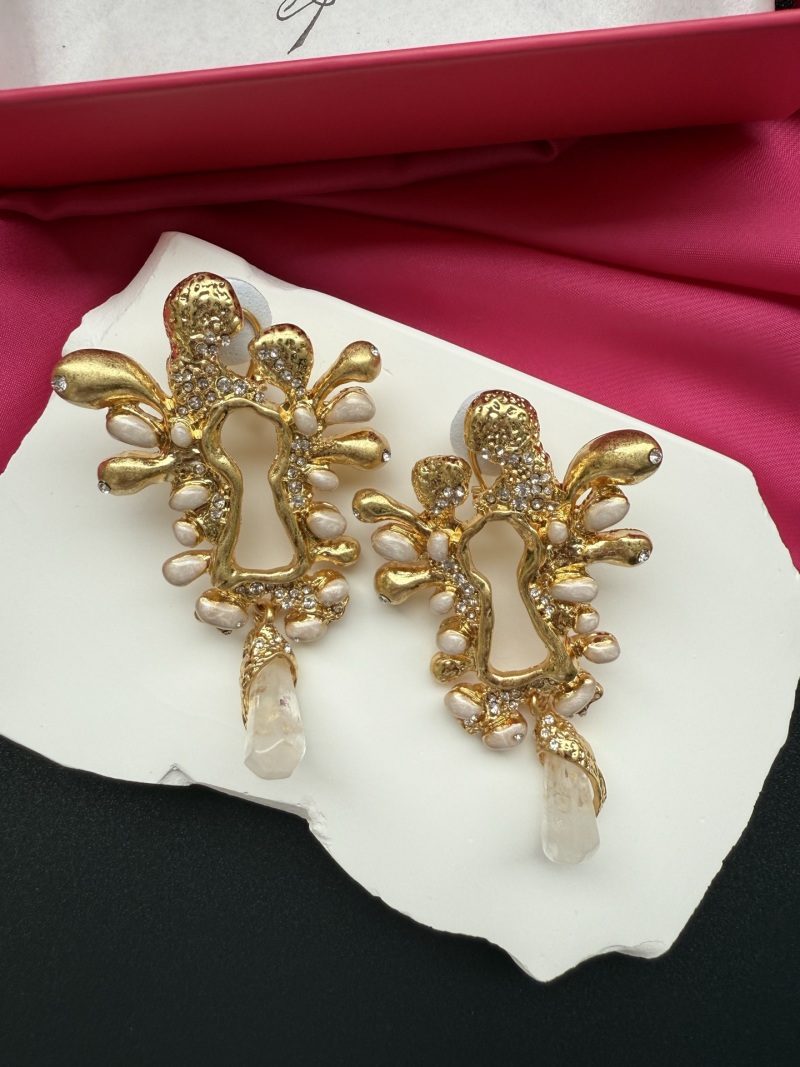 Серьги с жемчугом и кристаллами Schiaparelli