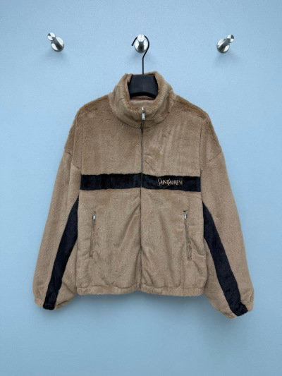 Куртка Saint Laurent с контрастными вставками