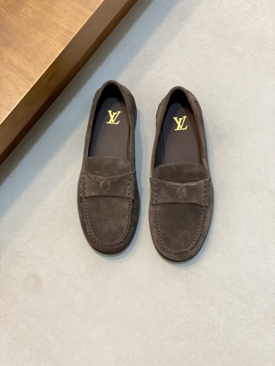 Мужские замшевые мокасины в стиле Louis Vuitton