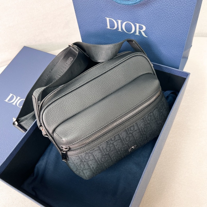 Мужская кожаная сумка через плечо Dior