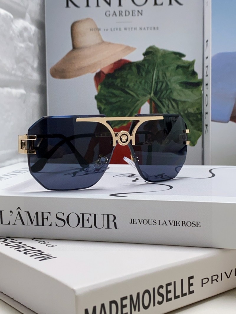 Солнцезащитные очки Versace женские золотистая оправа