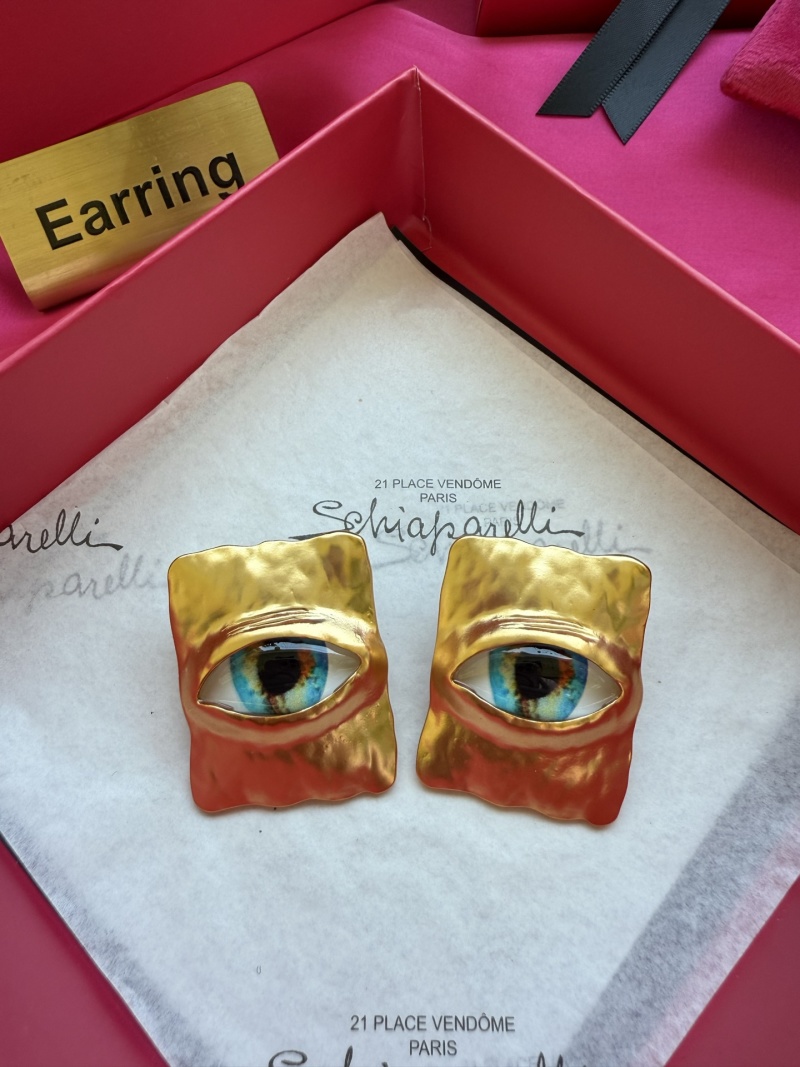 Серьги в виде глаз Schiaparelli