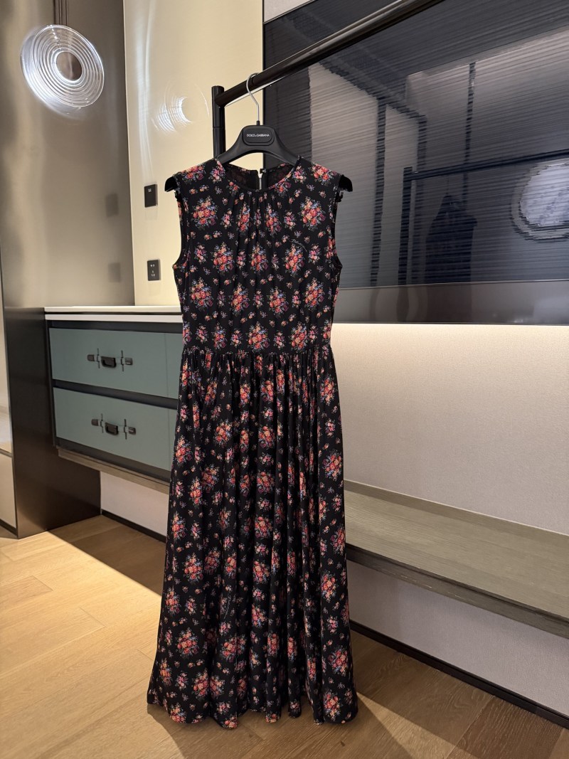 Повседневное платье с цветочным принтом Dolce & Gabbana
