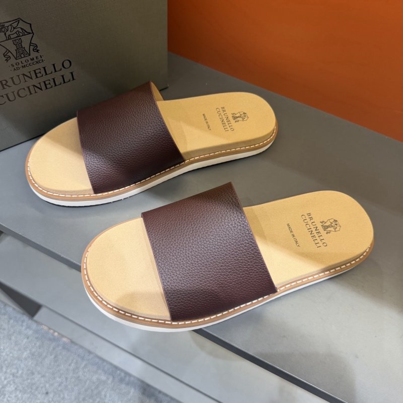 Мужские кожаные сандалии Brunello Cucinelli