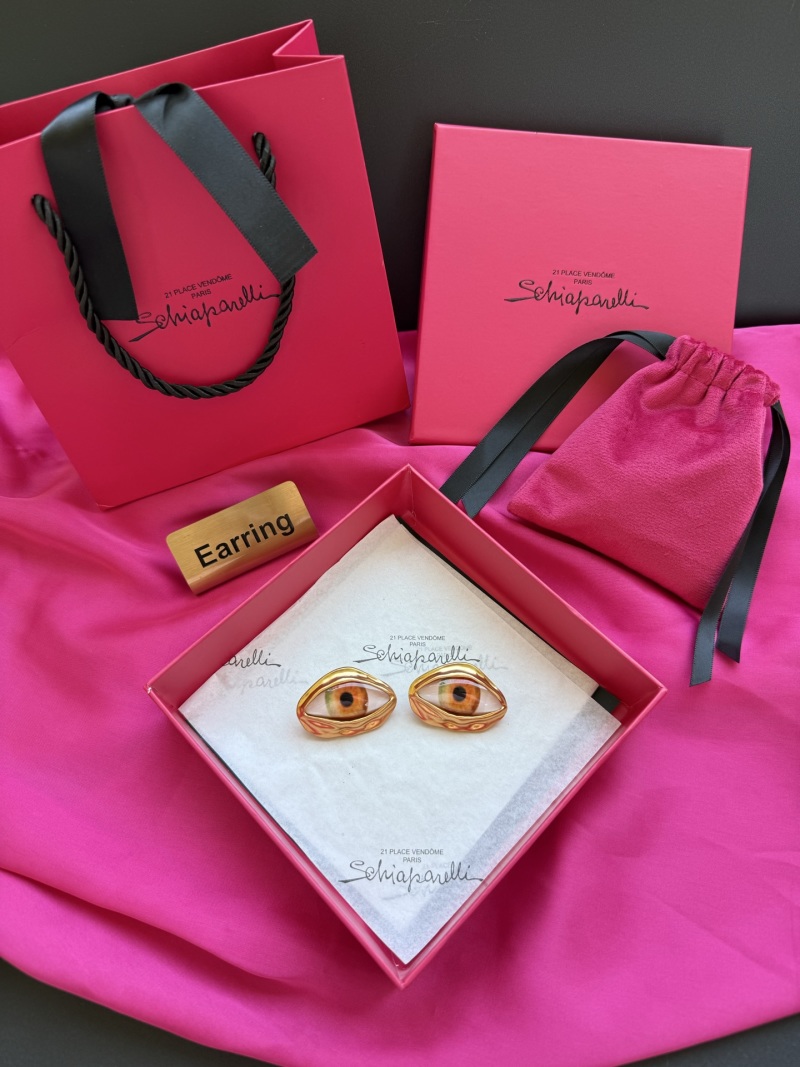 Серьги в виде глаз Schiaparelli
