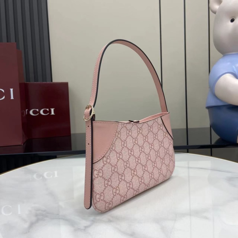 Сумка Gucci с монограммой розовая