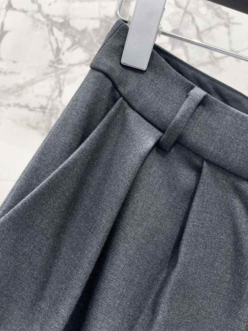 Женские шерстяные брюки Saint Laurent