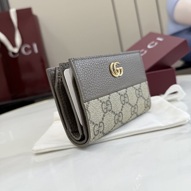Портмоне Gucci GG с золотым логотипом