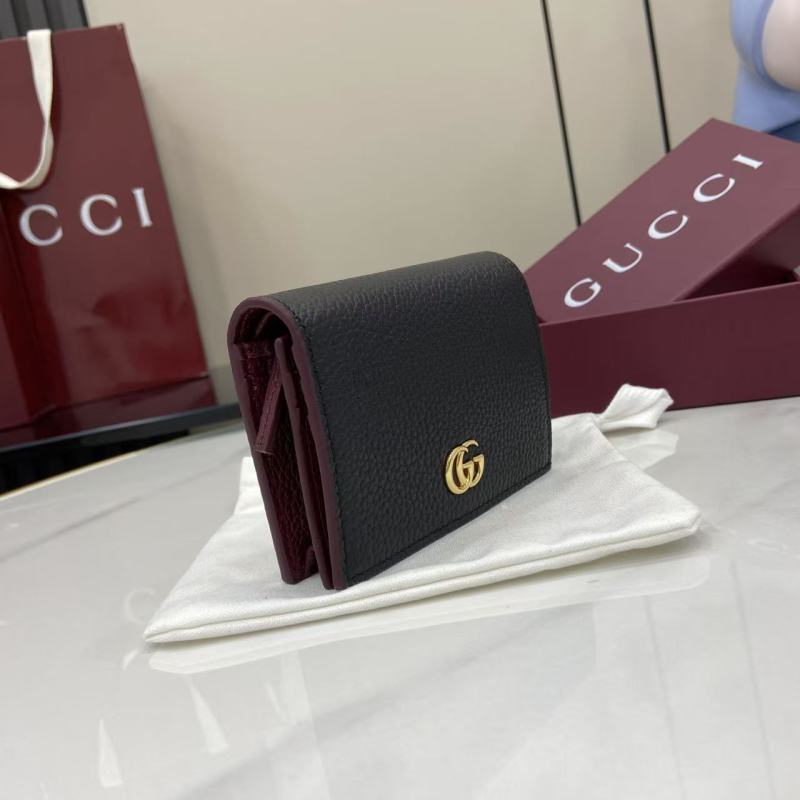 Портмоне Gucci черное с логотипом GG