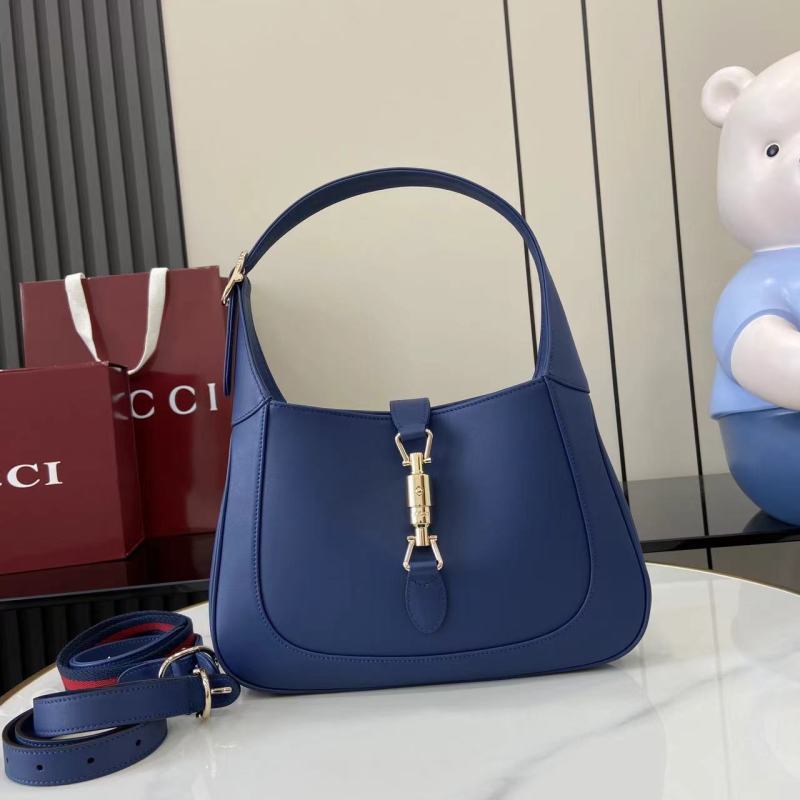 Сумка Gucci синяя с ремнем