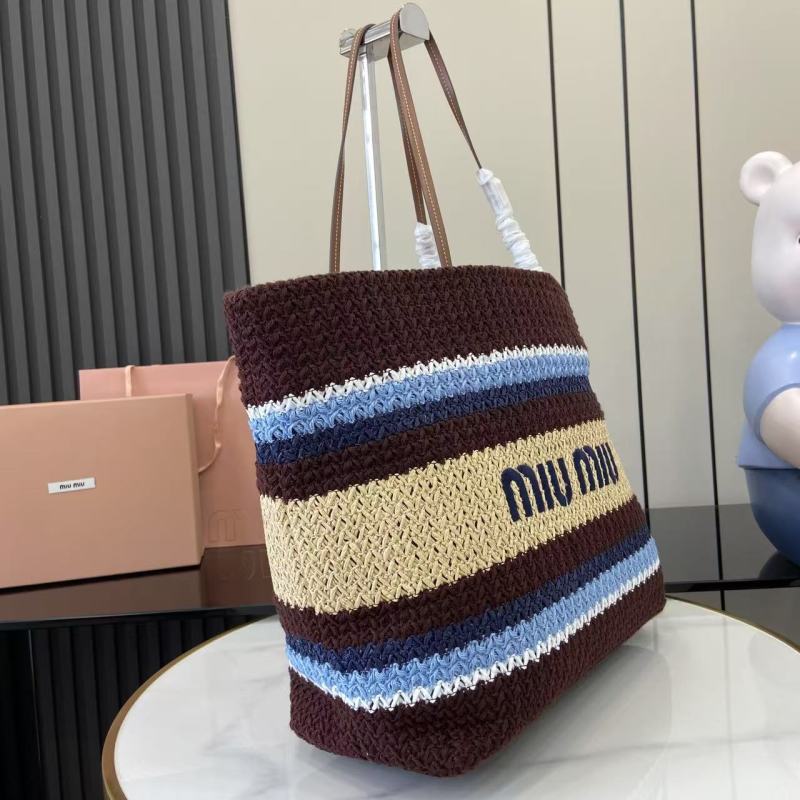 Сумка-шоппер Miu Miu плетеная