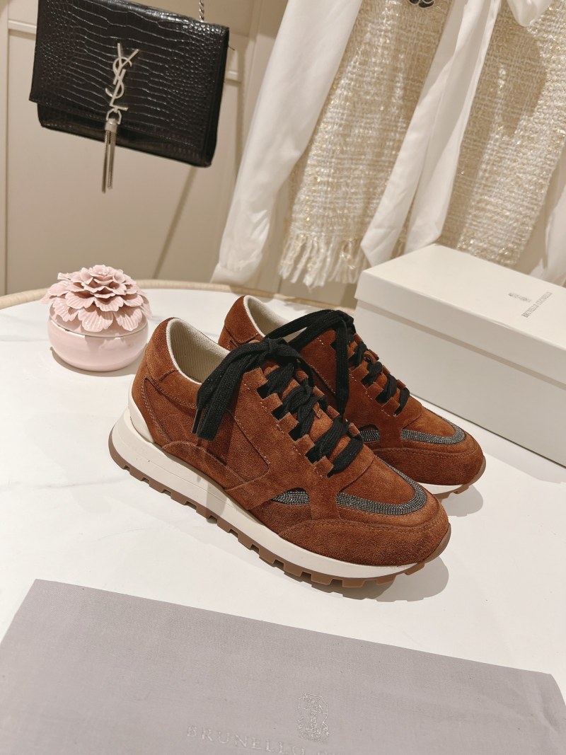 Brunello Cucinelli Женские кроссовки из замши