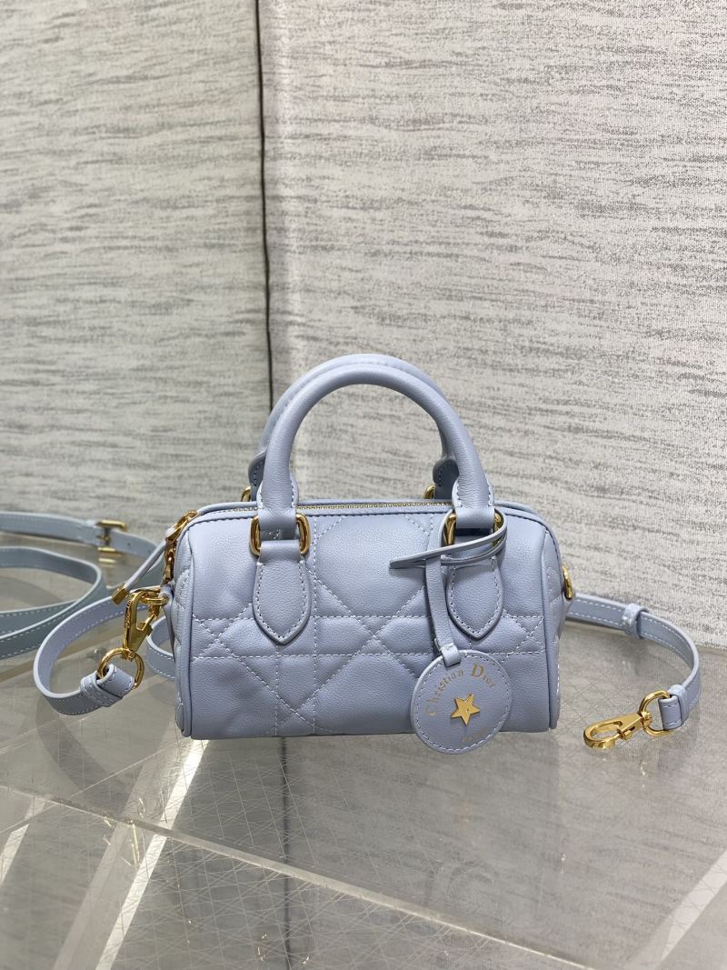 Сумка Dior Mini Bowler голубой