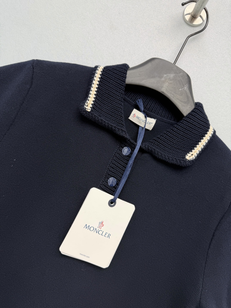 Кофта-поло Moncler с контрастной отделкой