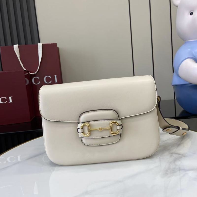 Сумка Gucci White Horsebit