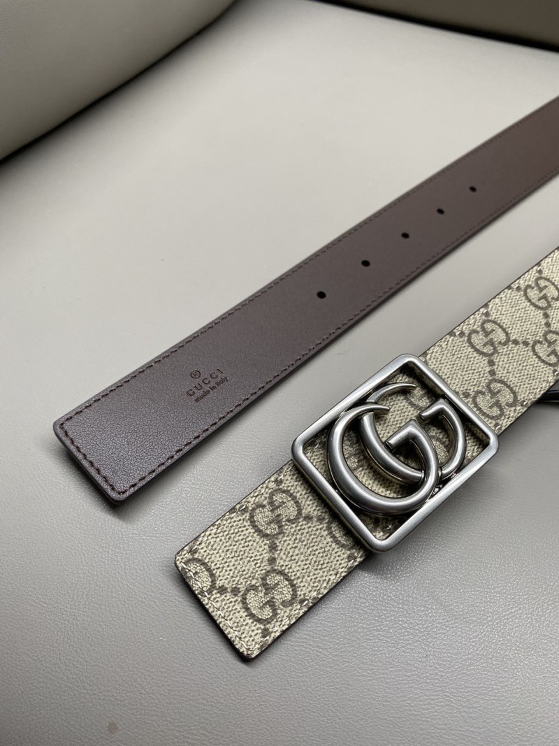 Ремень GG Marmont с двойным логотипом Gucci