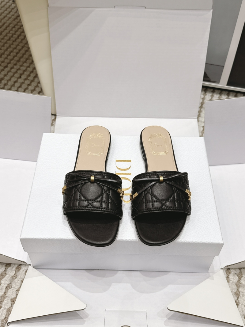 Чёрные сандалии с бантом Dior
