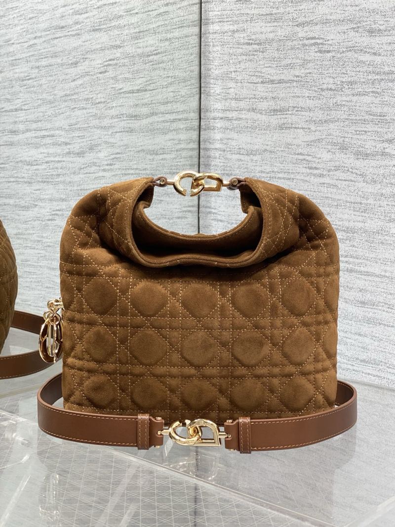 Сумка Dior коричневая с кисточкой
