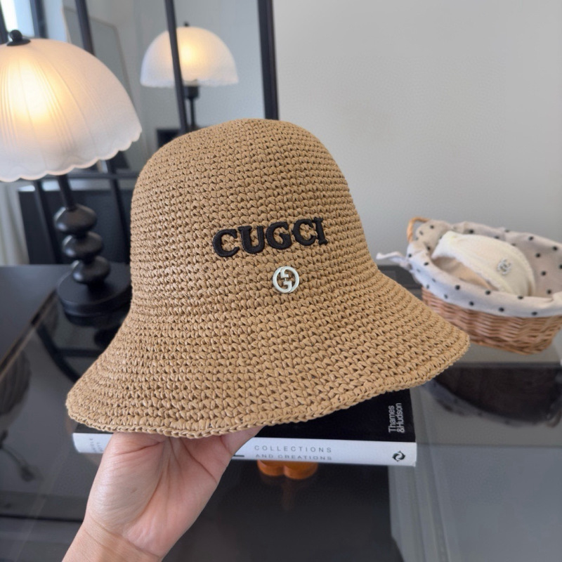 Складная летняя соломенная шляпа Gucci