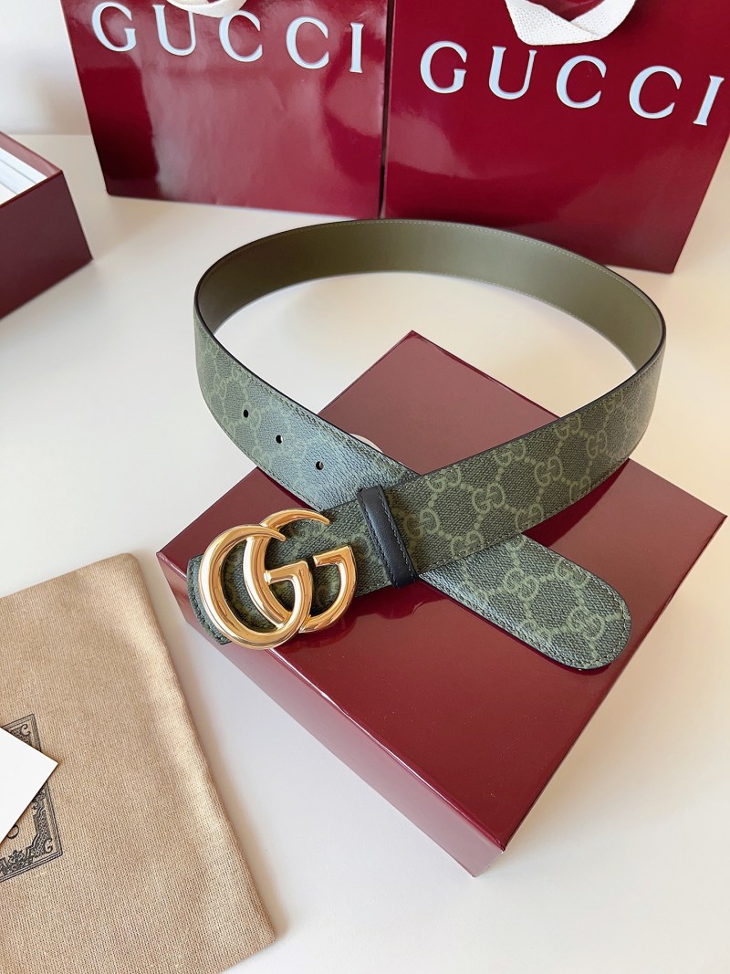 Мужской ремень Gucci с пряжкой