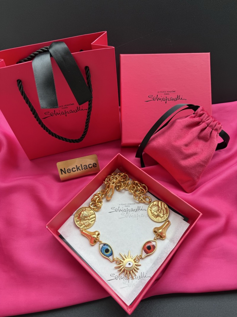Нарядное колье с глазами и монетами Schiaparelli