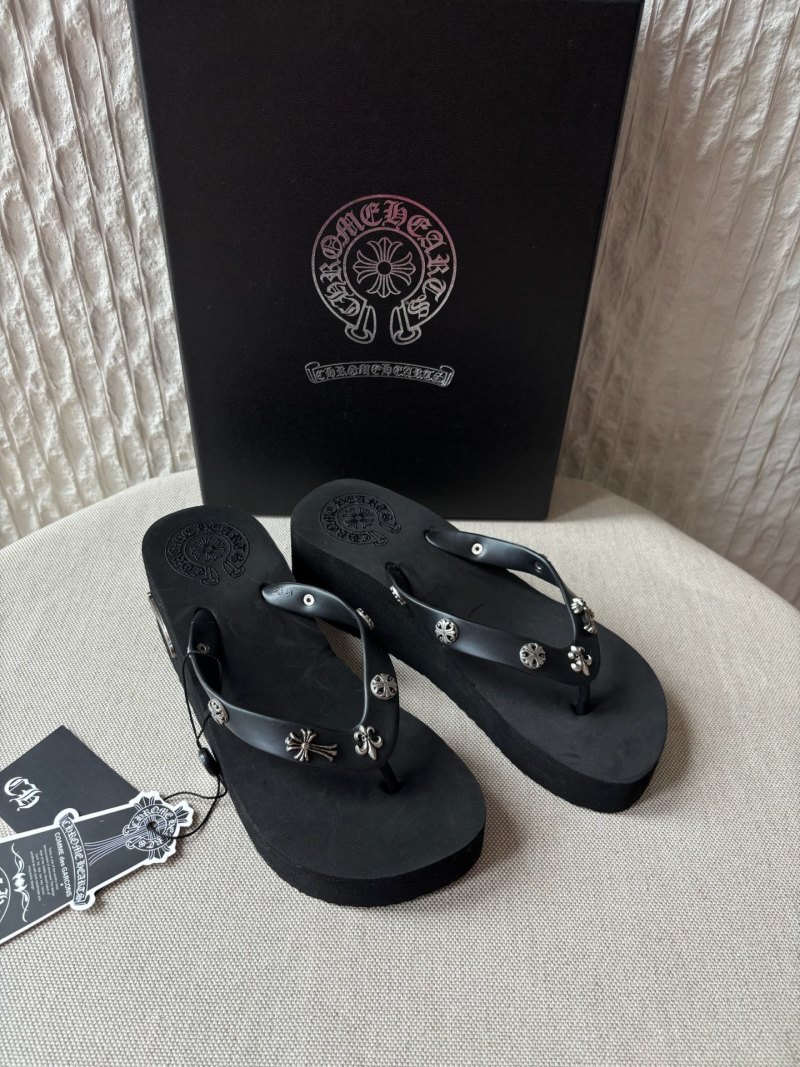 Женские сандалии Chrome Hearts на высокой платформе