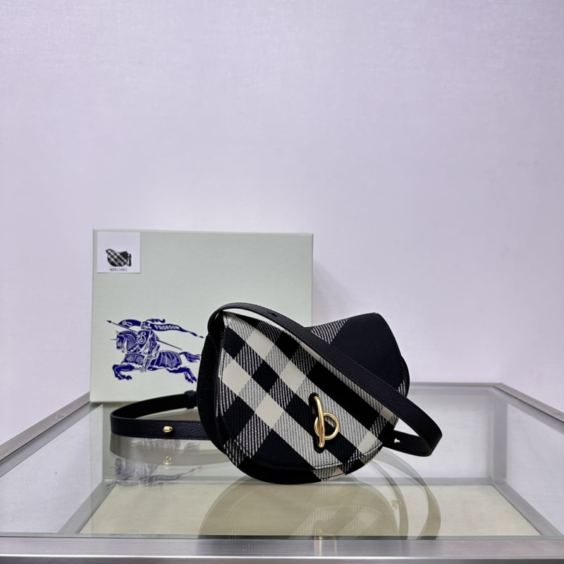 Женская структурированная сумка из кожи с клетчатым узором Burberry