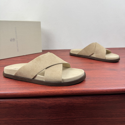 Мужские шлёпанцы Brunello Cucinelli