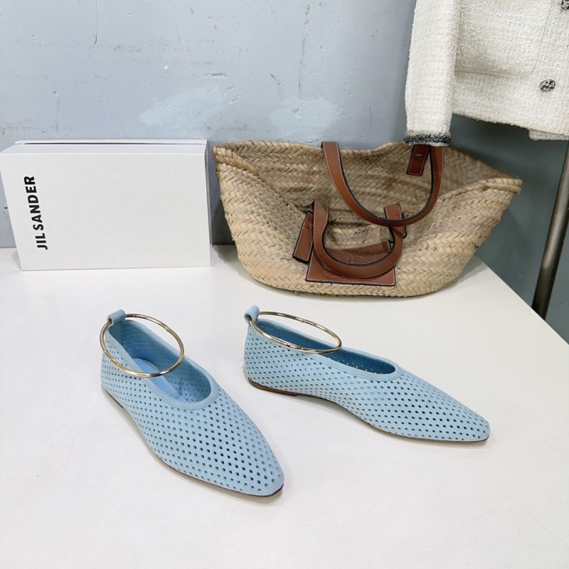 Женские туфли с металлическим кольцом Jil Sander