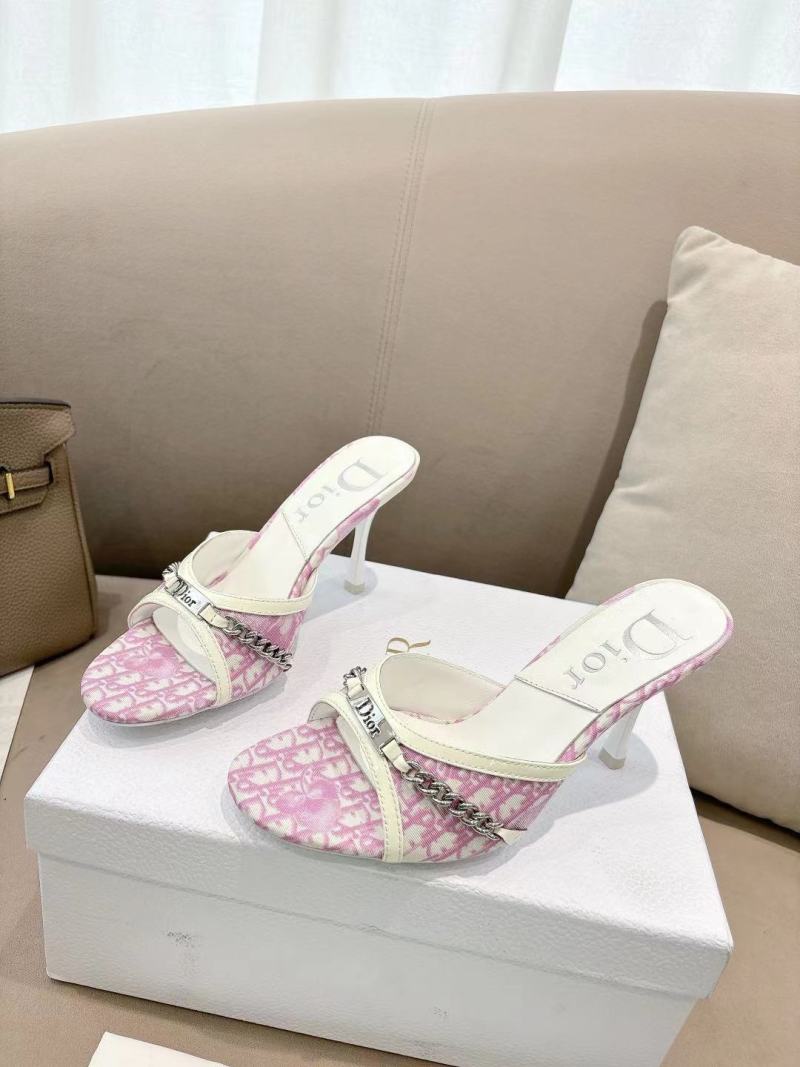 Женские сабо Dior с цепочкой
