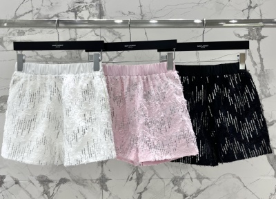 Шорты Saint Laurent с пайетками