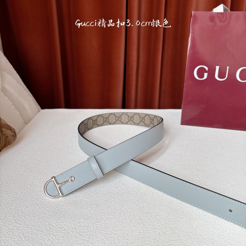 Женский кожаный ремень с пряжкой Gucci