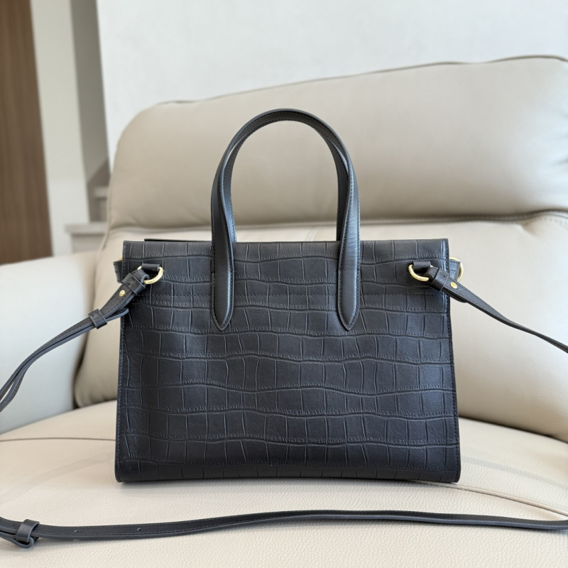 Сумка Burberry с тиснением под крокодила